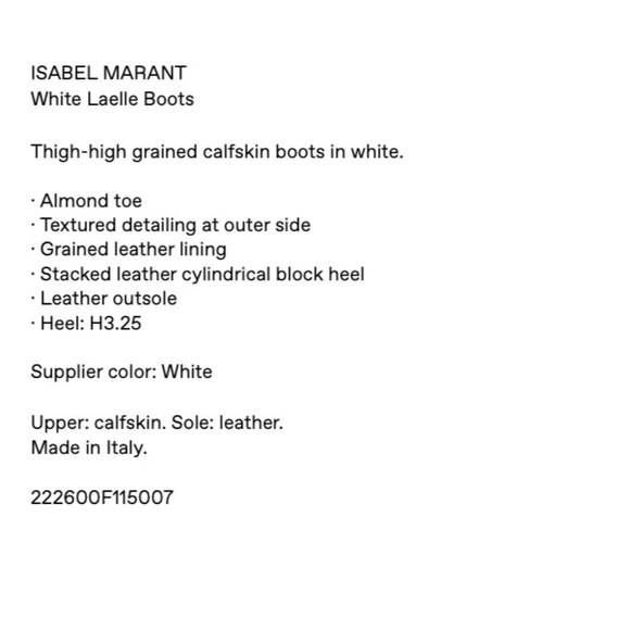 Isabel Marant Laelle Over-The-Knee White Boots Sz 40 ( IT39 / US9  ) New - Picture 14 of 16